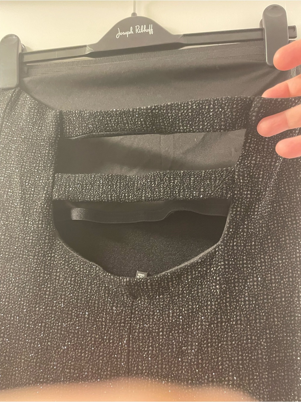 le chateau Black Sparkle Strapless with Back Detail Evening Gown - Picture 5 of 11